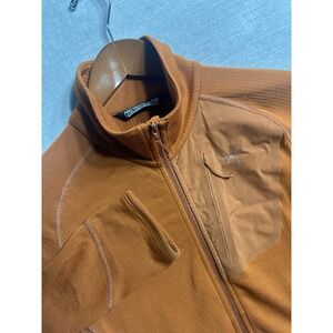 Arcteryx Full Zip Delta LT Fleece Jacket Women's XS Orange Long Sleeve Waffle